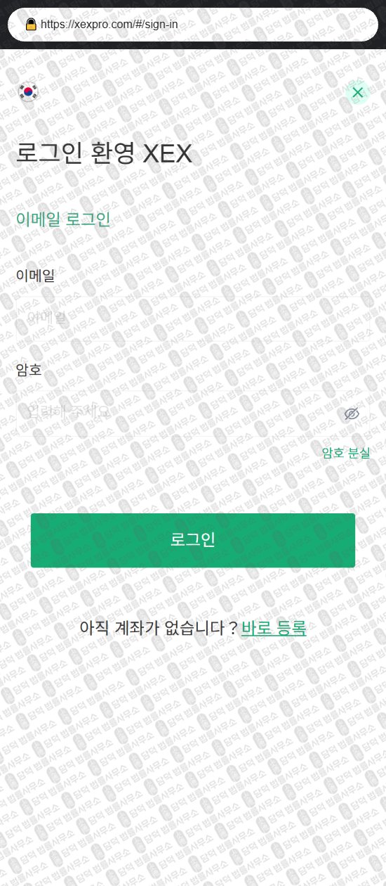 이 사진은 담덕법률사무소에서 캡쳐해둔 사칭(BESTMAX) 웹사이트 캡쳐 사진이며 URL은 xexpro.com 입니다.