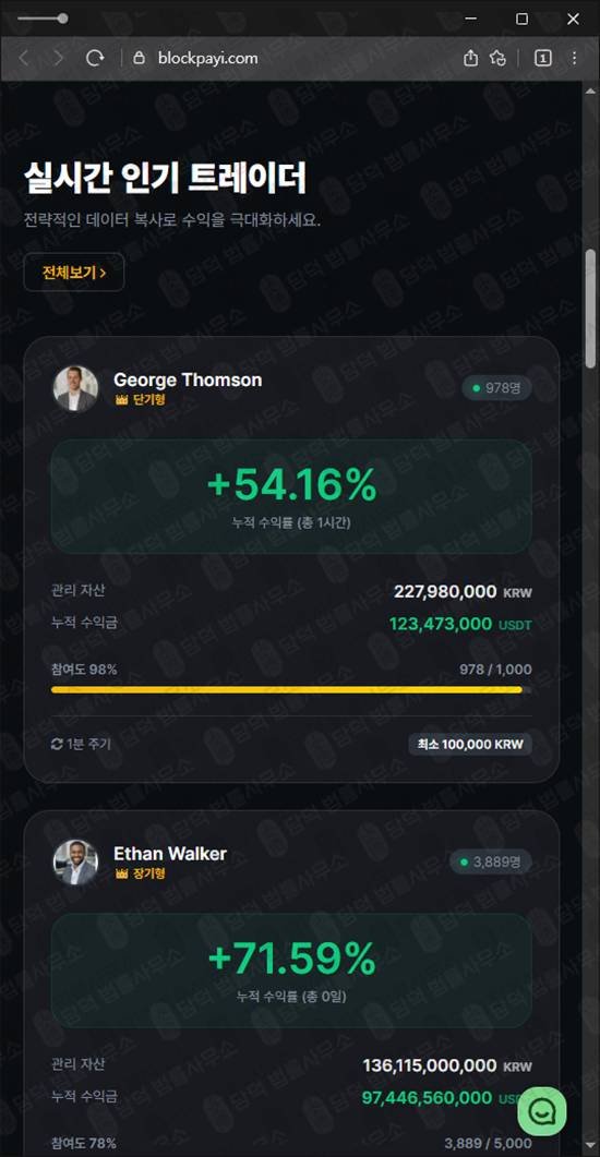 이 사진은 담덕법률사무소에서 캡쳐해둔 피해예방(BLOCK-PAY) 웹사이트 캡쳐 사진이며 URL은 blockpayi.com 입니다.