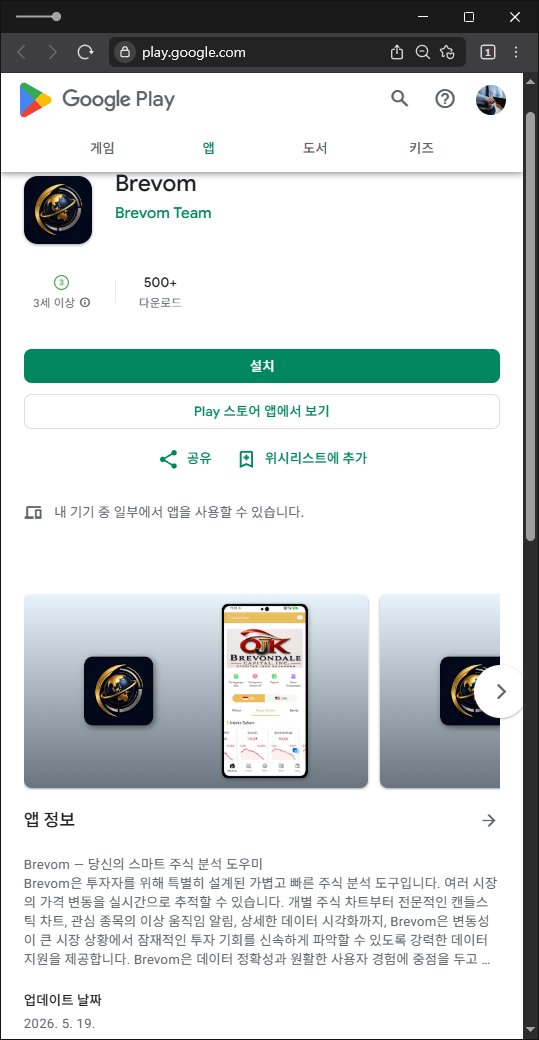이 사진은 담덕법률사무소에서 캡쳐해둔 거래(Brevom) 웹사이트 캡쳐 사진이며 URL은 google.com 입니다.