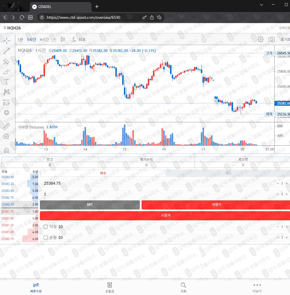 이 사진은 담덕법률사무소에서 캡쳐해둔 모방(CITADEL) 웹사이트 캡쳐 사진이며 URL은 ctd-asset.com 입니다.