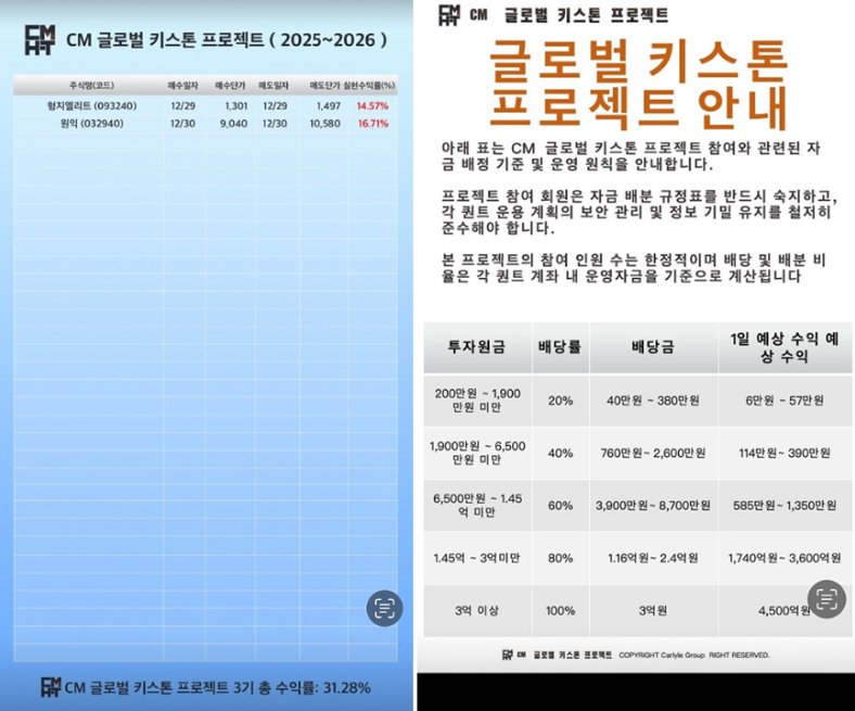 이 사진은 담덕법률사무소에서 캡쳐해둔 글로벌사기(CM) 관련 자료 사진입니다.