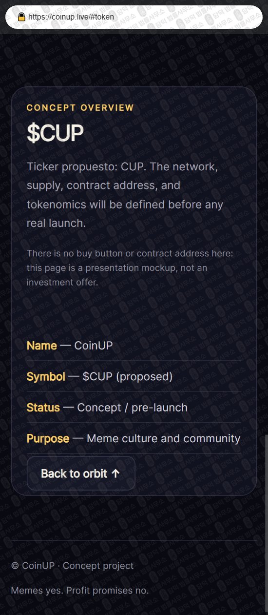이 사진은 담덕법률사무소에서 캡쳐해둔 코인업(CoinUP) 웹사이트 캡쳐 사진이며 URL은 coinup.live 입니다.