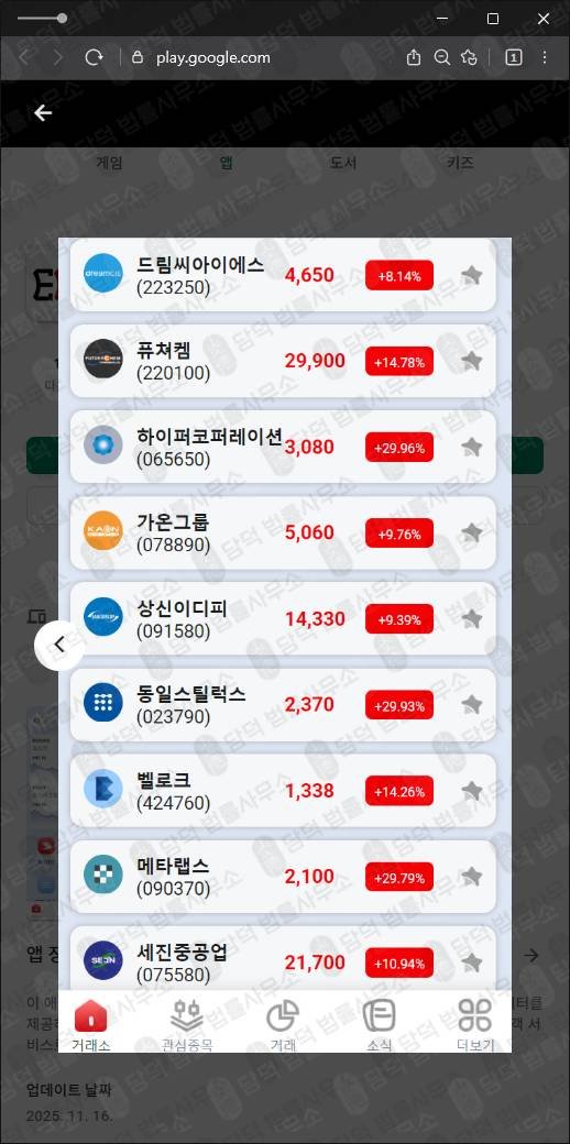 이 사진은 담덕법률사무소에서 캡쳐해둔 등록(EFG Lab) 관련 자료 사진입니다.
