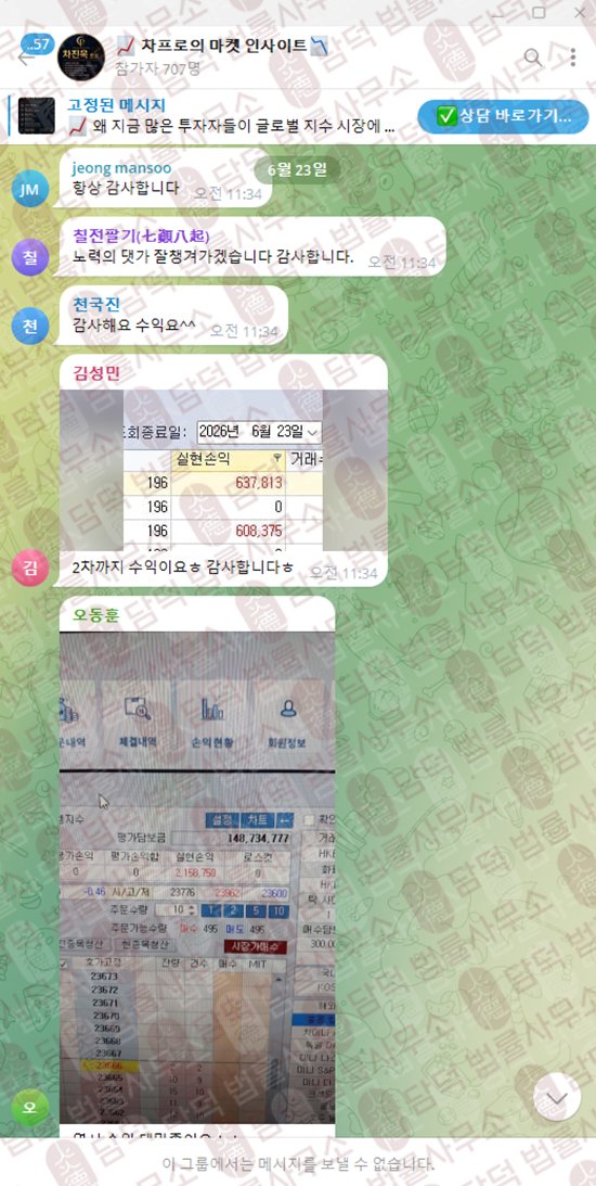 이 사진은 담덕법률사무소에서 캡쳐해둔 차프로의(HTS) 관련 자료 사진입니다.