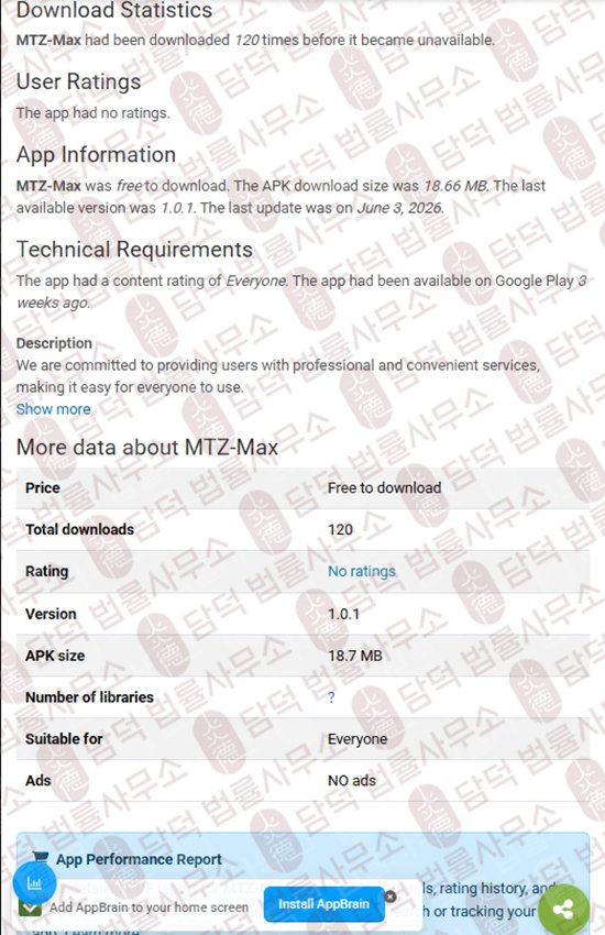 이 사진은 담덕법률사무소에서 캡쳐해둔 같은(MTZ-Max) 관련 자료 사진입니다.
