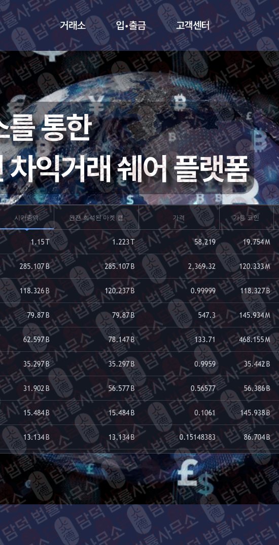 이 사진은 담덕법률사무소에서 캡쳐해둔 차익거래(NTC Investment) 웹사이트 캡쳐 사진이며 URL은 ntc-investment.com 입니다.
