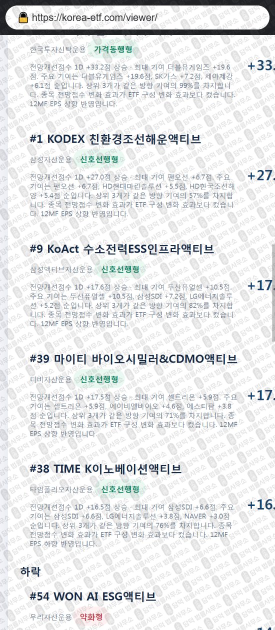 이 사진은 담덕법률사무소에서 캡쳐해둔 프로젝트(PROJECT ACI) 웹사이트 캡쳐 사진이며 URL은 korea-etf.com 입니다.