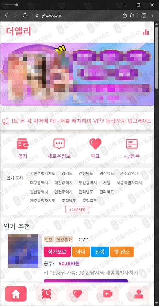 이 사진은 담덕법률사무소에서 캡쳐해둔 더앨리사기(SNS) 관련 자료 사진입니다.