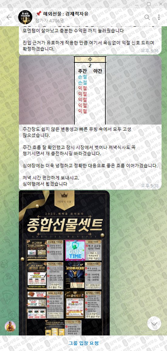 이 사진은 담덕법률사무소에서 캡쳐해둔 해외선물(NQM26) 웹사이트 캡쳐 사진이며 URL은 t.me 입니다.
