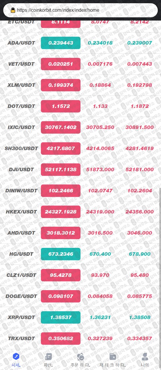이 사진은 담덕법률사무소에서 캡쳐해둔 사칭(Toobit) 웹사이트 캡쳐 사진이며 URL은 coinkorbit.shop 입니다.